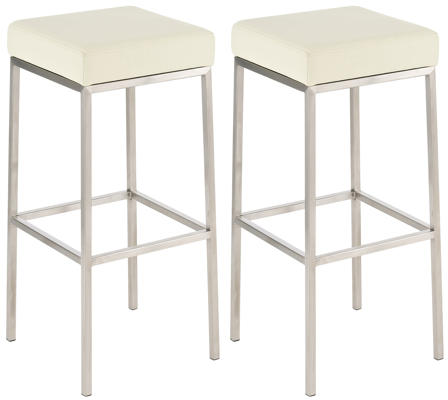 2er Set Barhocker Montreal Kunstlederbezug | homemem39