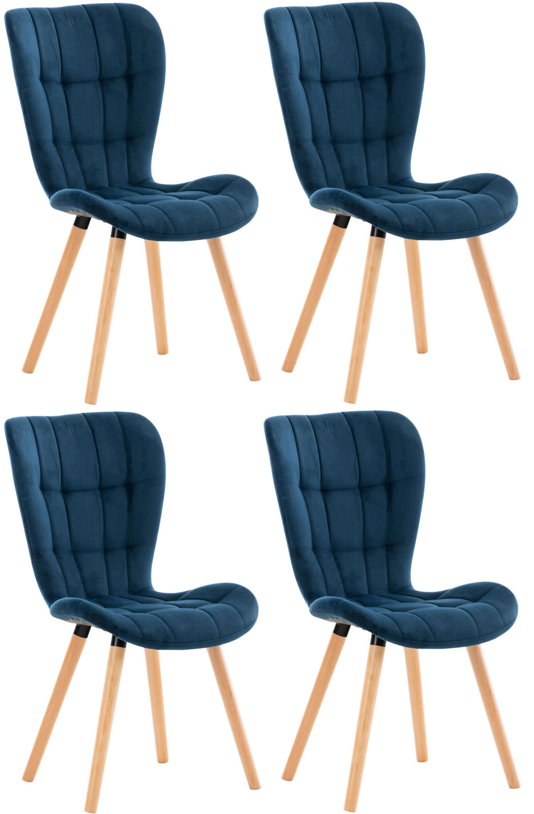 Set of 4 Elda Tuolia ylellisessä sametissa - homemem39