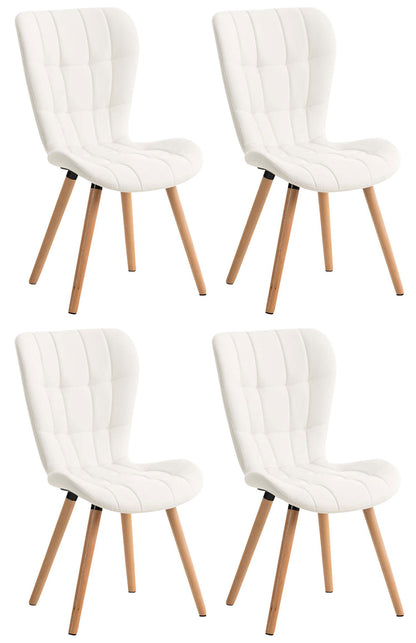 4er Set Esszimmerstuhl Elda Kunstleder - homemem39