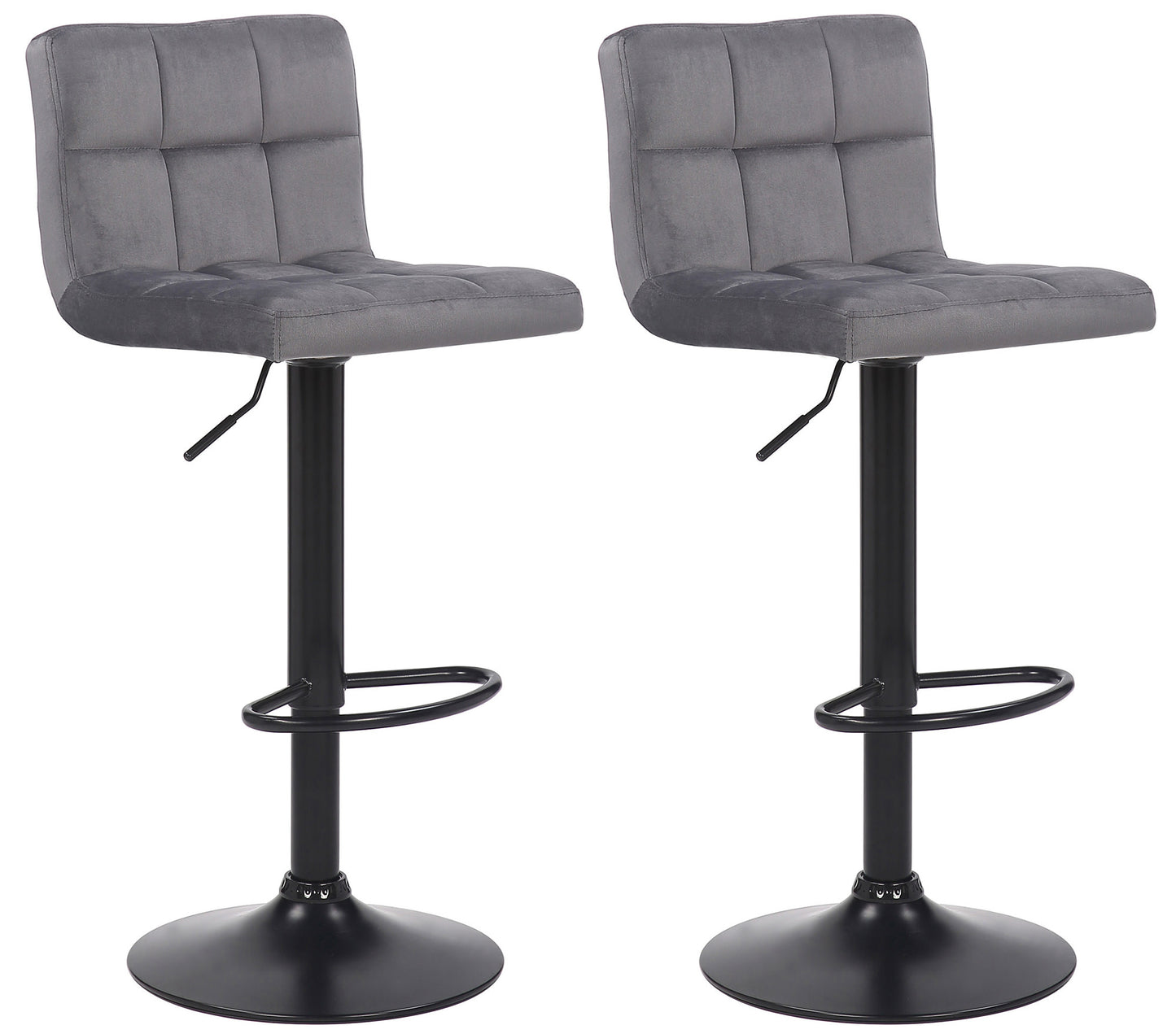 2er Set Barhocker Feni Samt - homemem39