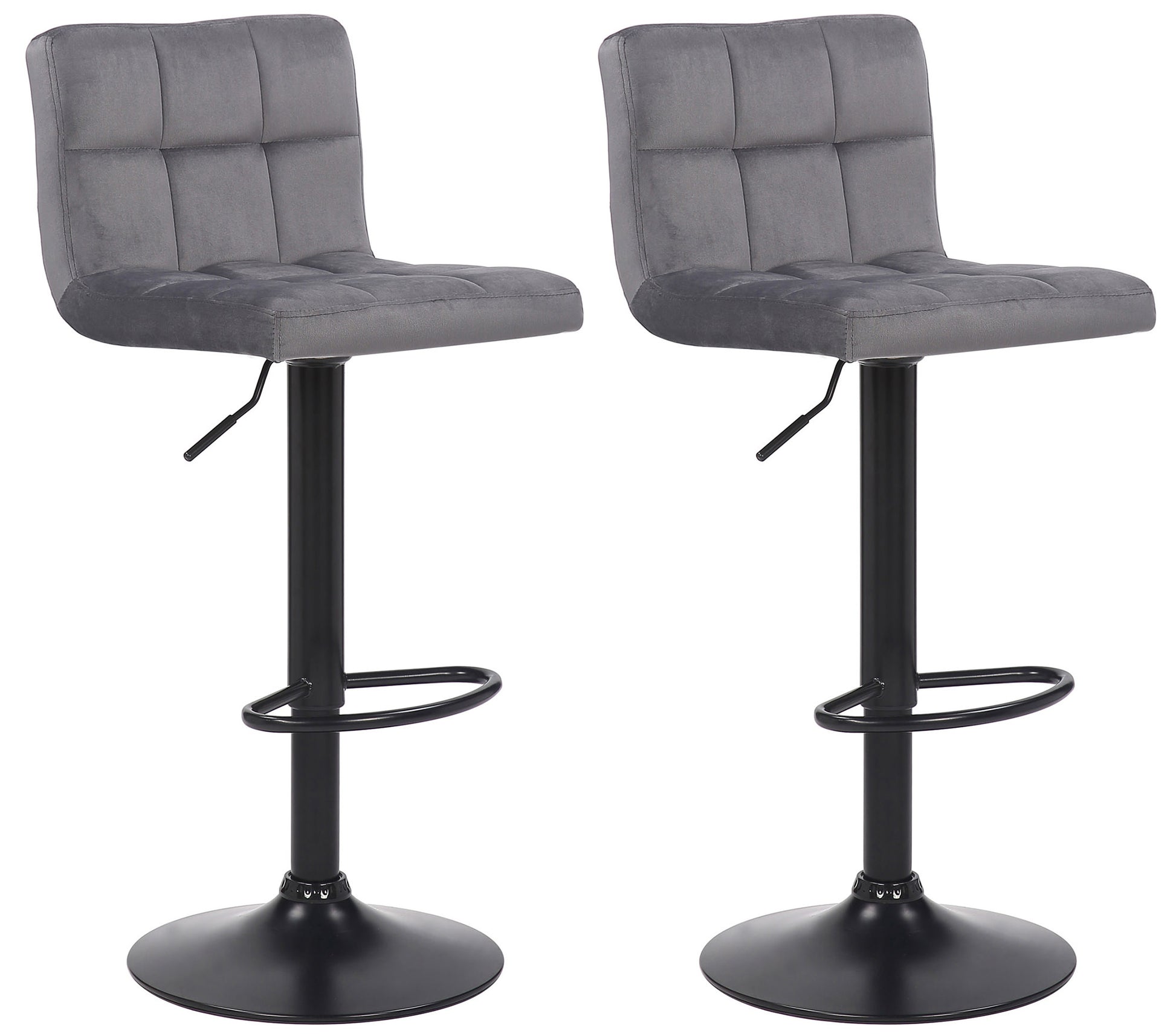 2er Set Barhocker Feni Samt - homemem39