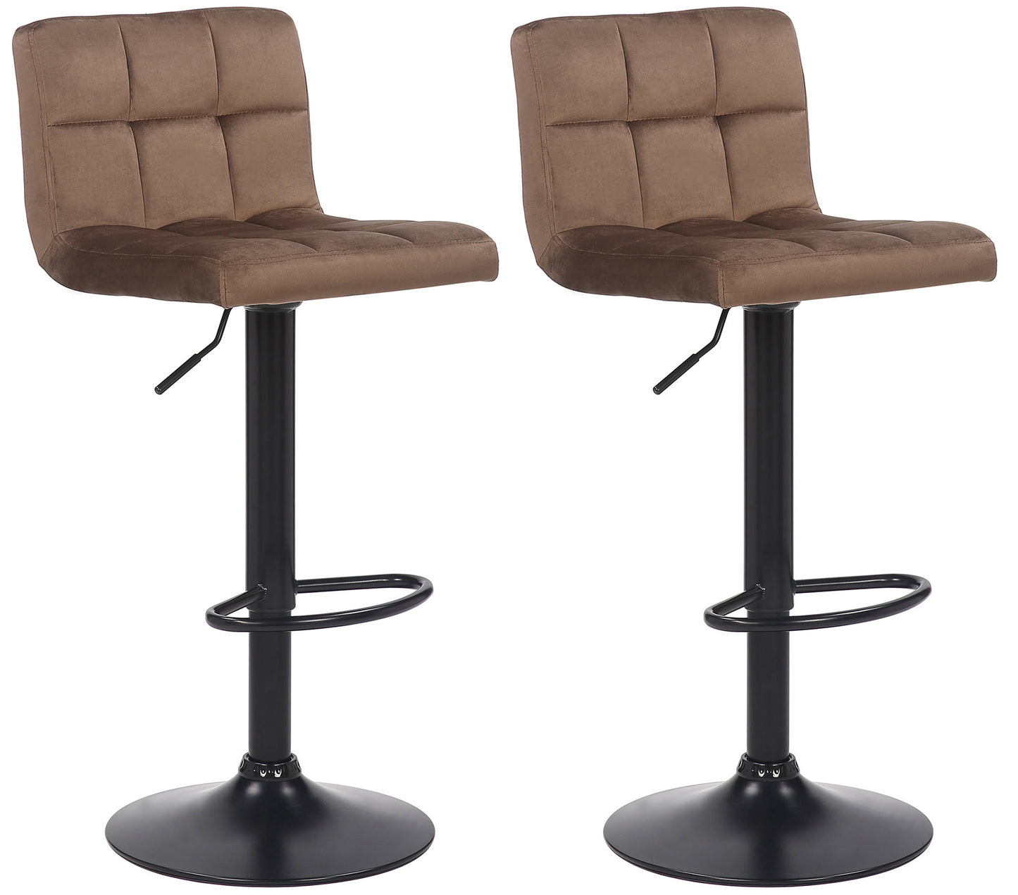 2er Set Barhocker Feni Samt - homemem39