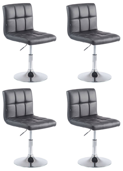 4er Set Lounger Palma V2 Kunstleder - homemem39