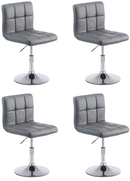 4er Set Lounger Palma V2 Kunstleder - homemem39