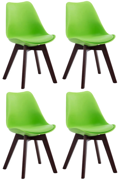 4er Set Besucherstühle Borneo Kunstleder - homemem39