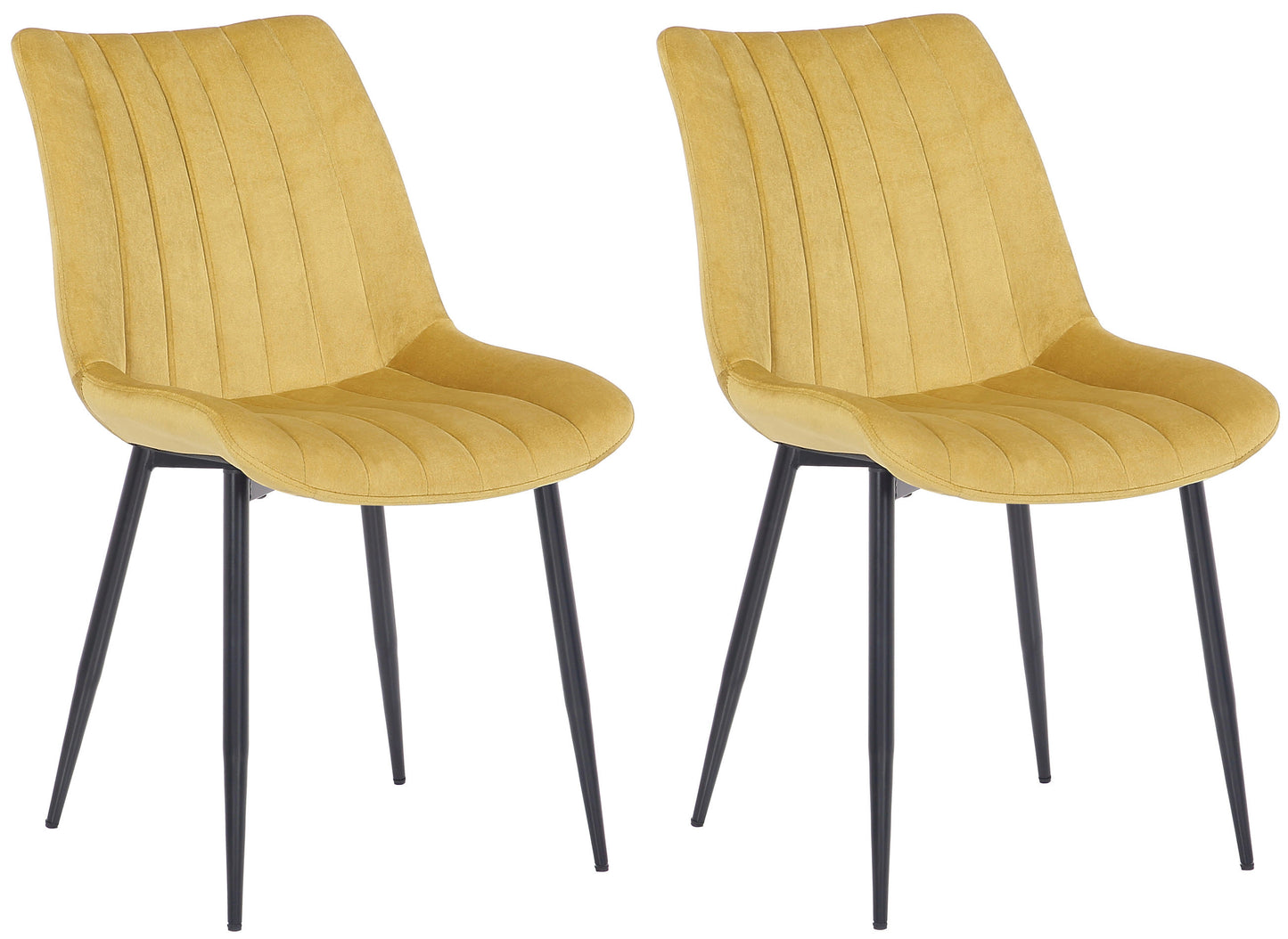 2er Set Stühle Rahden Samt - homemem39