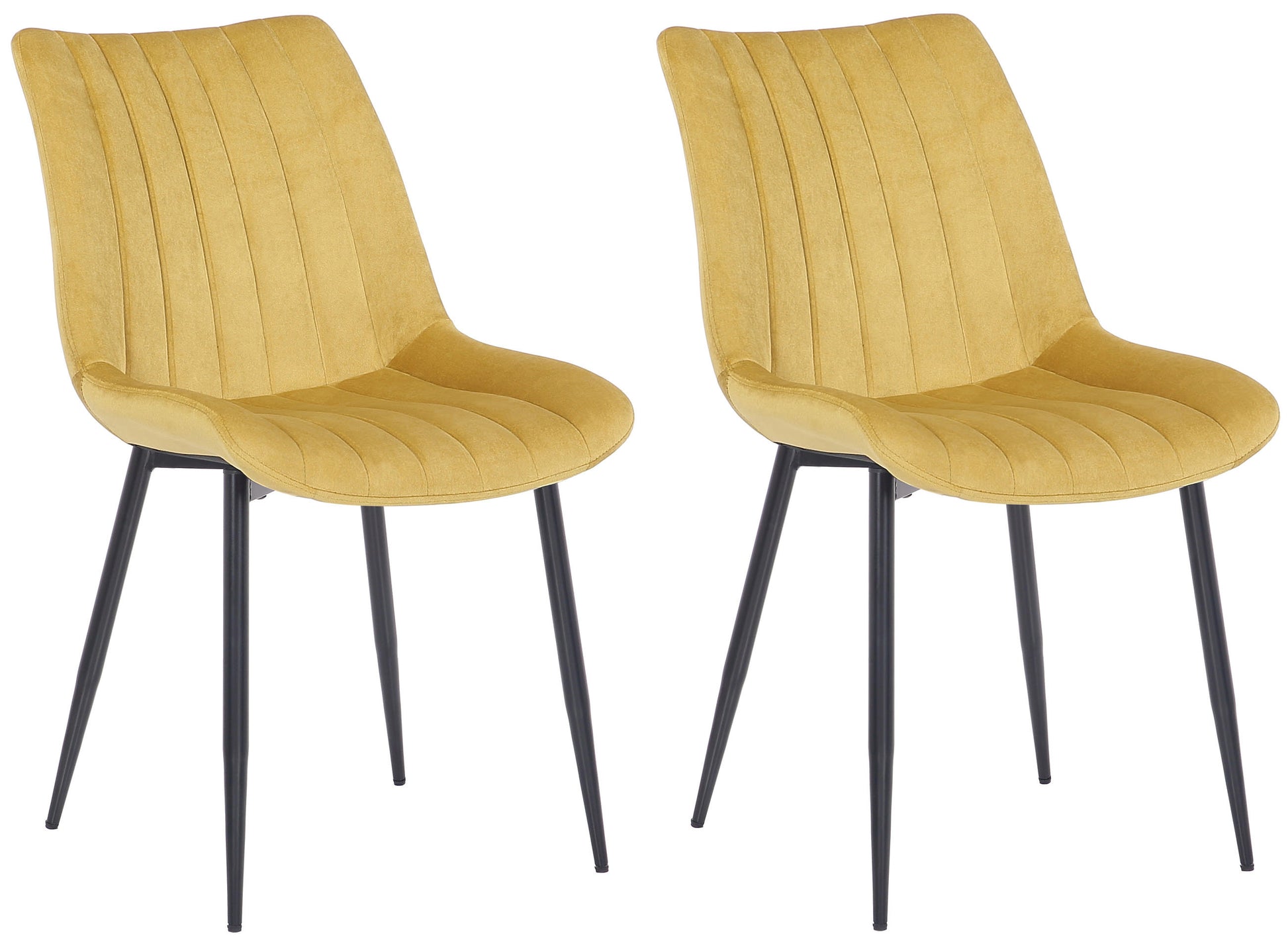 2er Set Stühle Rahden Samt - homemem39