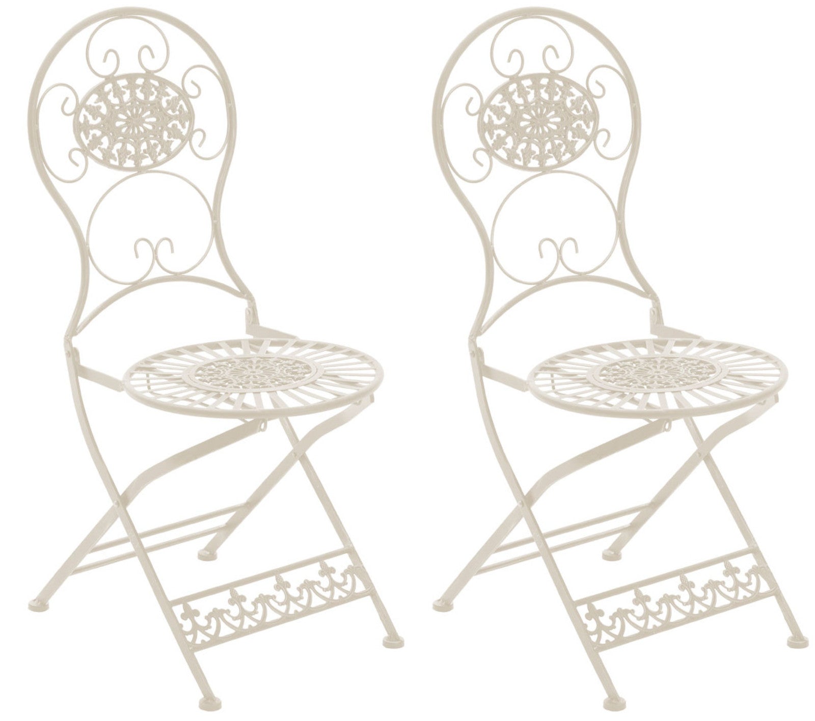 2er Set Eisen Klappstühle Mani - homemem39