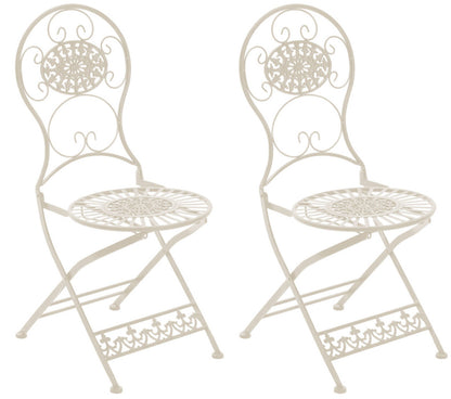 2er Set Eisen Klappstühle Mani - homemem39