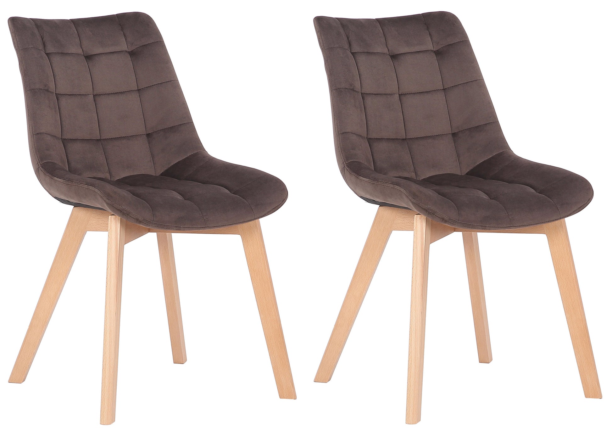 2er Esszimmerstühle Passaic Samt - homemem39
