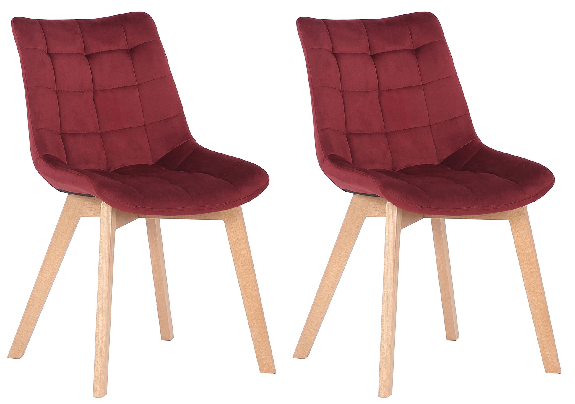 2er Esszimmerstühle Passaic Samt - homemem39