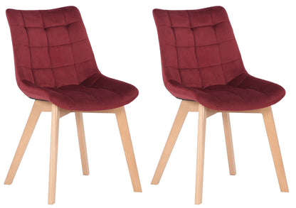 2er Esszimmerstühle Passaic Samt - homemem39