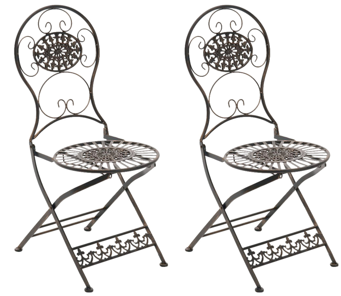 2er Set Eisen Klappstühle Mani - homemem39