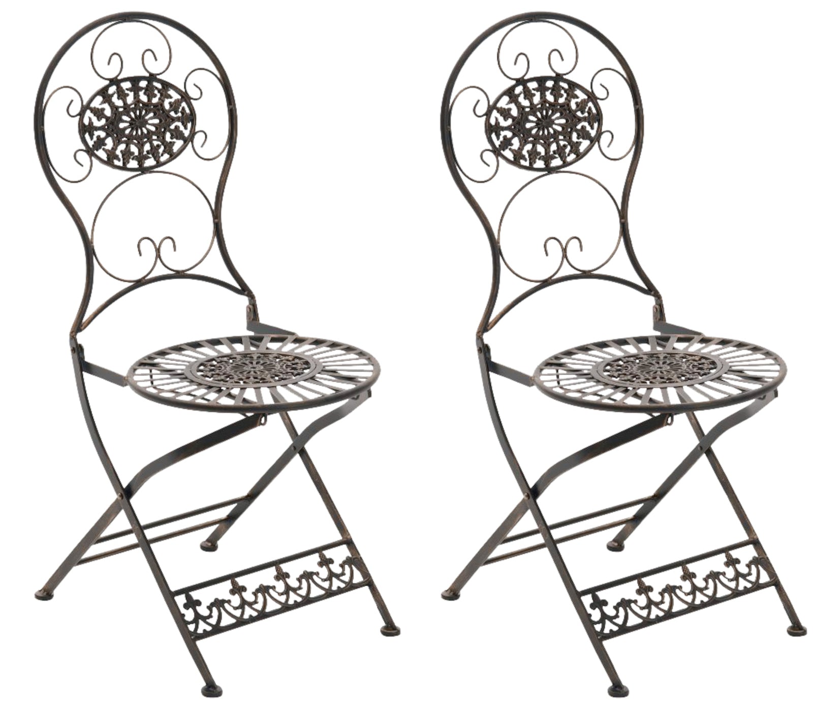 2er Set Eisen Klappstühle Mani - homemem39