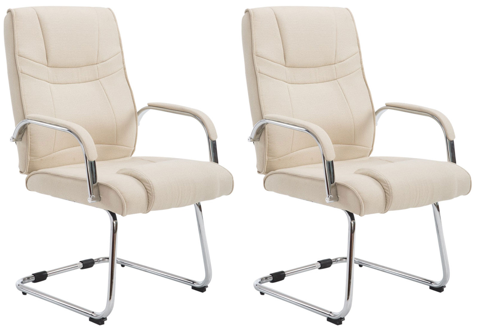 2er Set Freischwinger Attila Stoff - homemem39