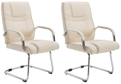 2er Set Freischwinger Attila Stoff - homemem39