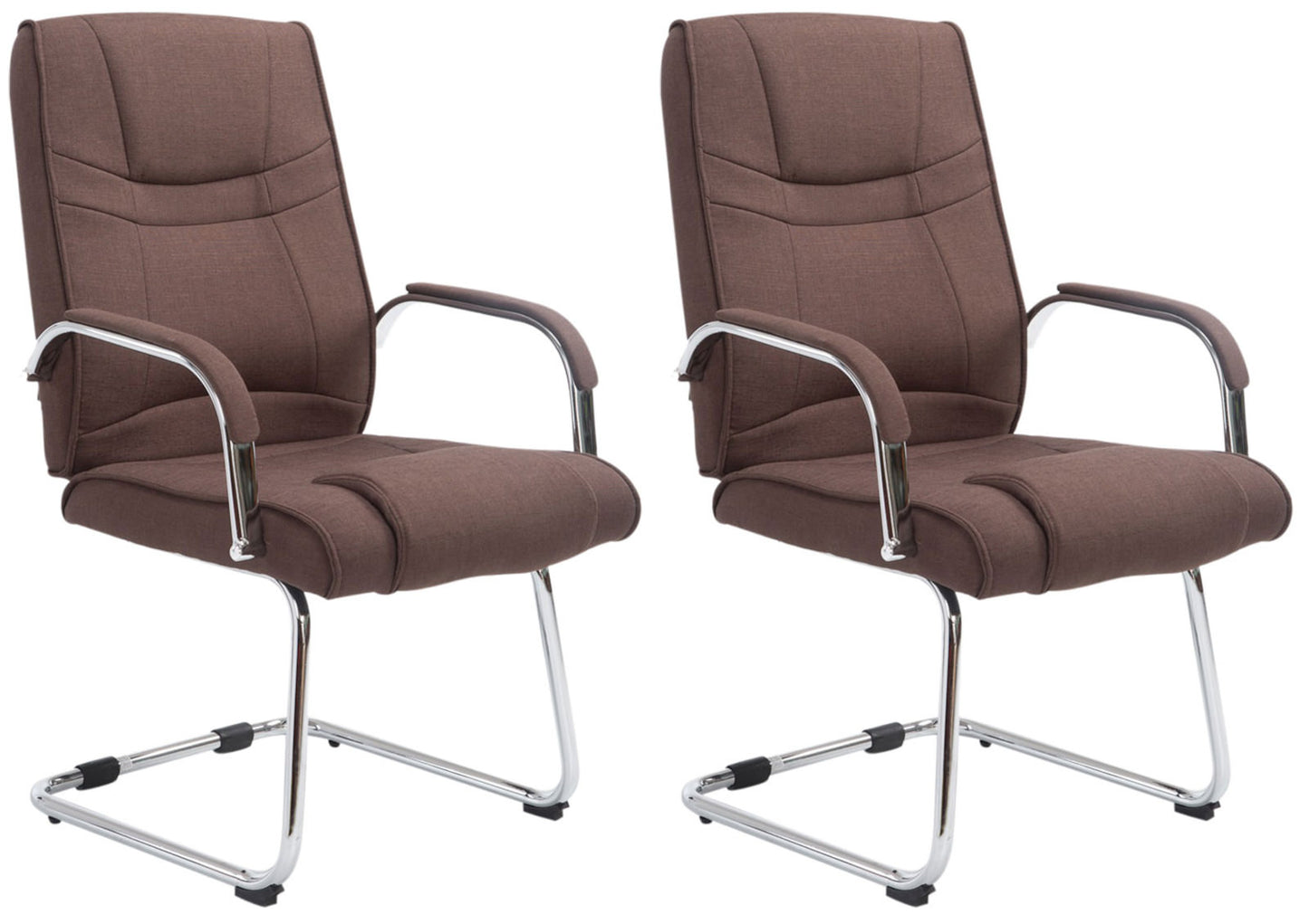 2er Set Freischwinger Attila Stoff - homemem39