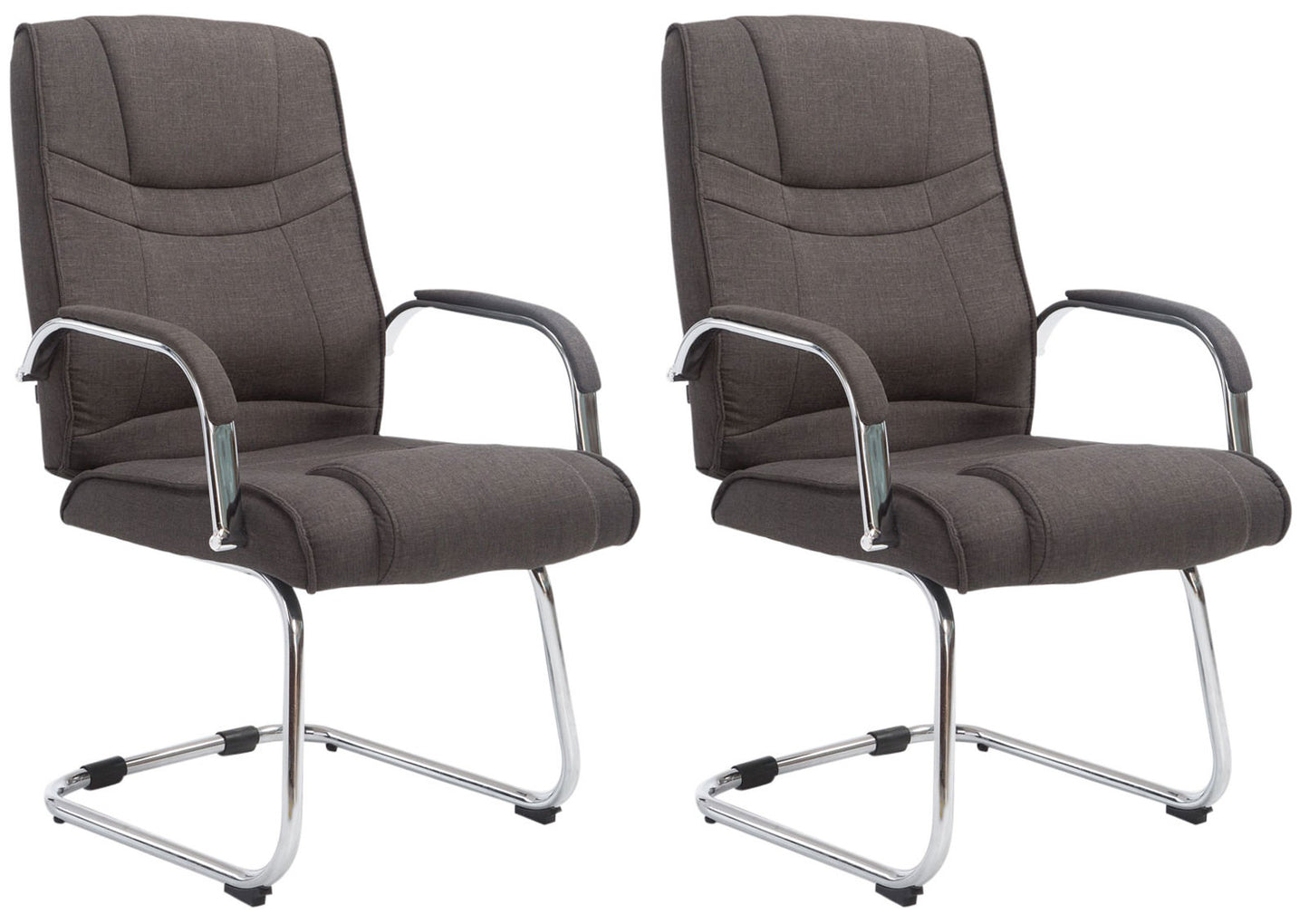 2er Set Freischwinger Attila Stoff - homemem39