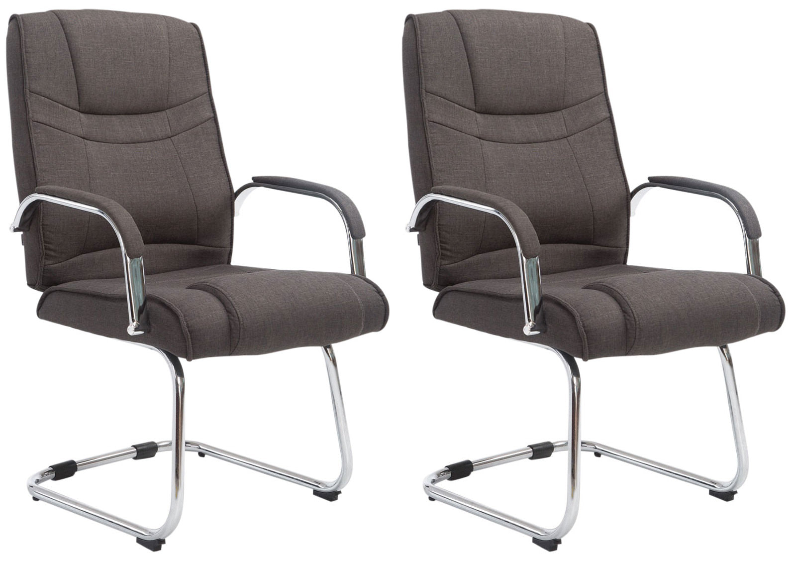 2er Set Freischwinger Attila Stoff - homemem39