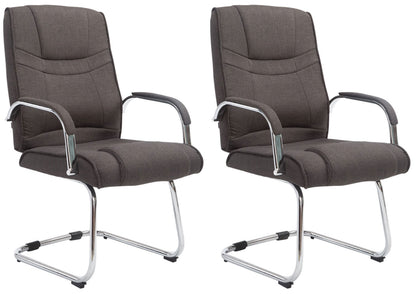 2er Set Freischwinger Attila Stoff - homemem39