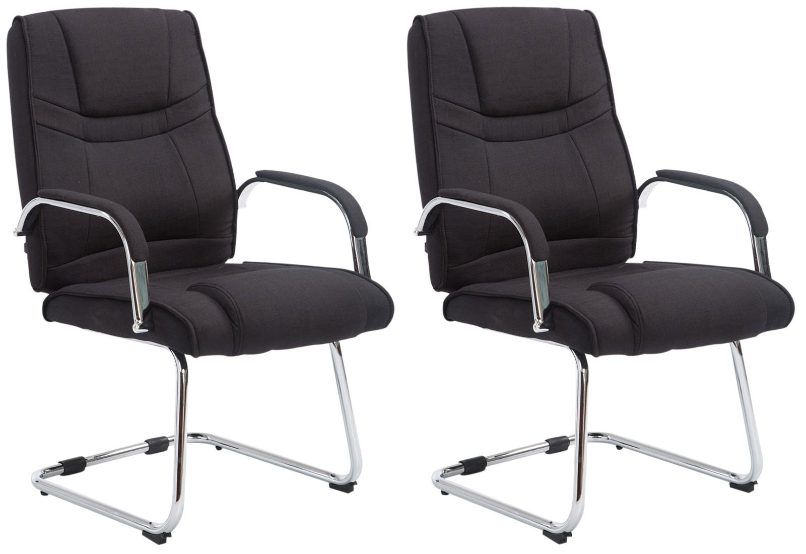 2er Set Freischwinger Attila Stoff - homemem39