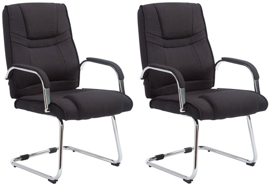 2er Set Freischwinger Attila Stoff - homemem39