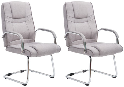 2er Set Freischwinger Attila Stoff - homemem39