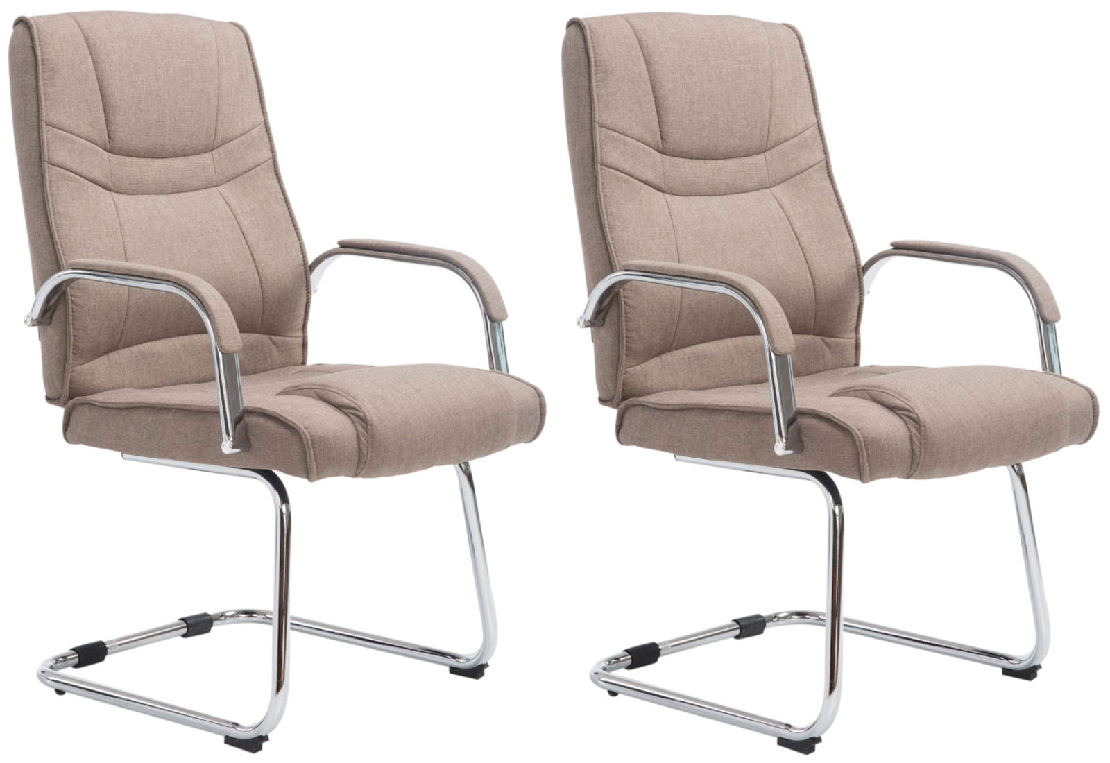 2er Set Freischwinger Attila Stoff - homemem39