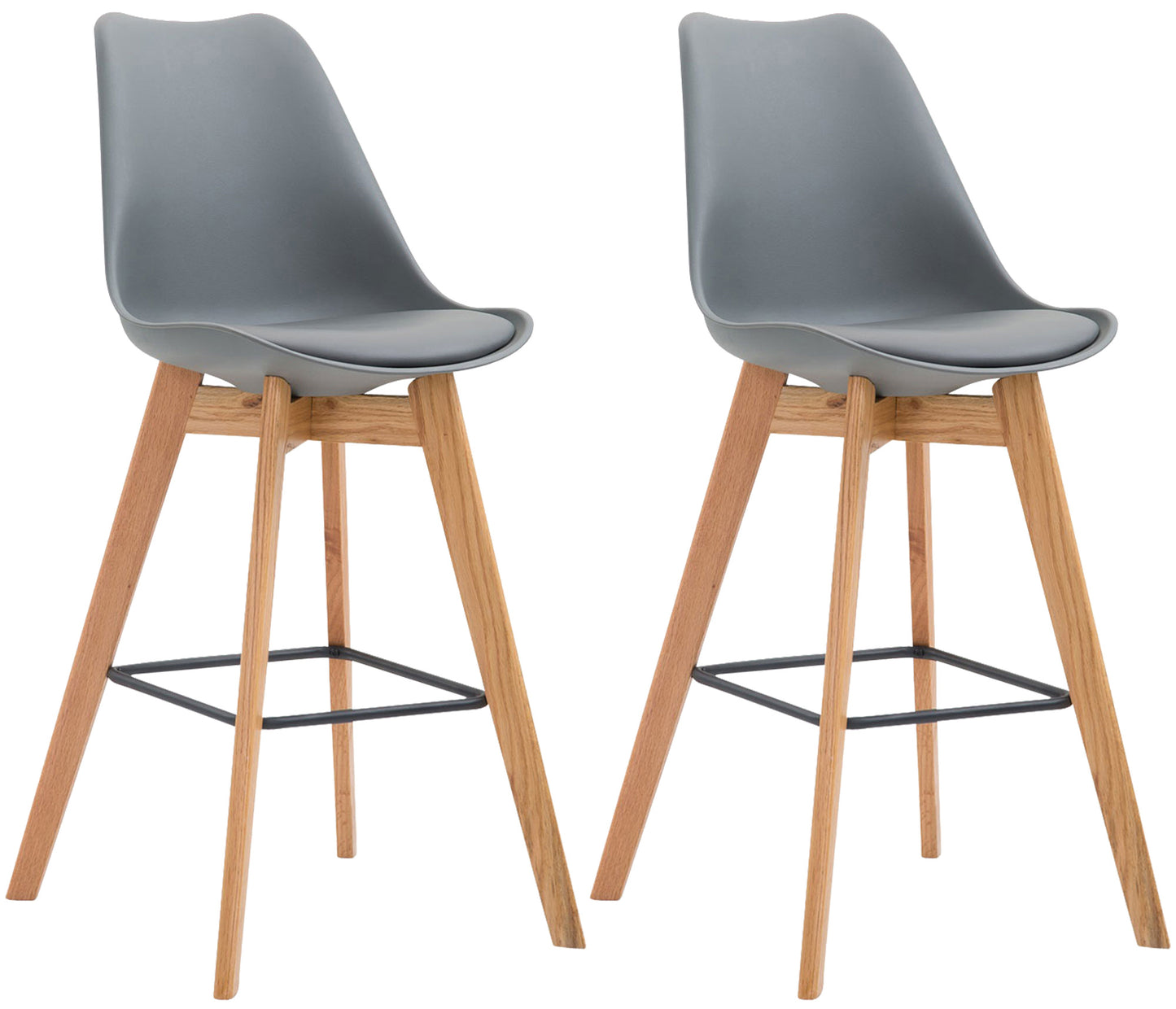 2er Set Barhocker Metz Kunststoff - homemem39