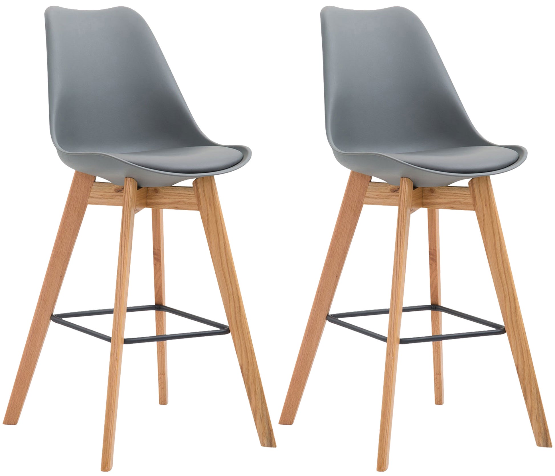 2er Set Barhocker Metz Kunststoff - homemem39