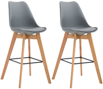 2er Set Barhocker Metz Kunststoff - homemem39