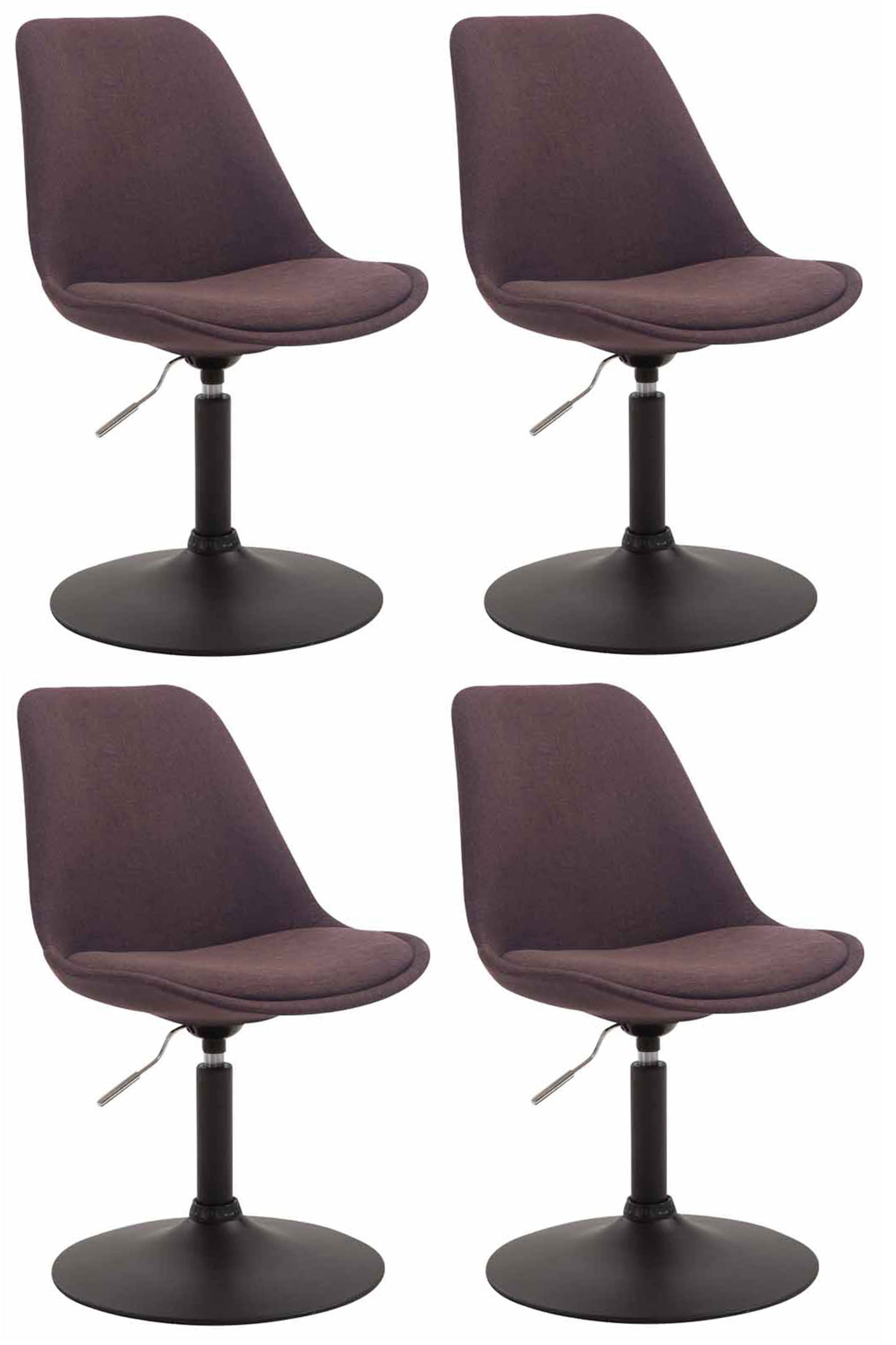 4er Set Esszimmerstühle Maverick Stoff - homemem39