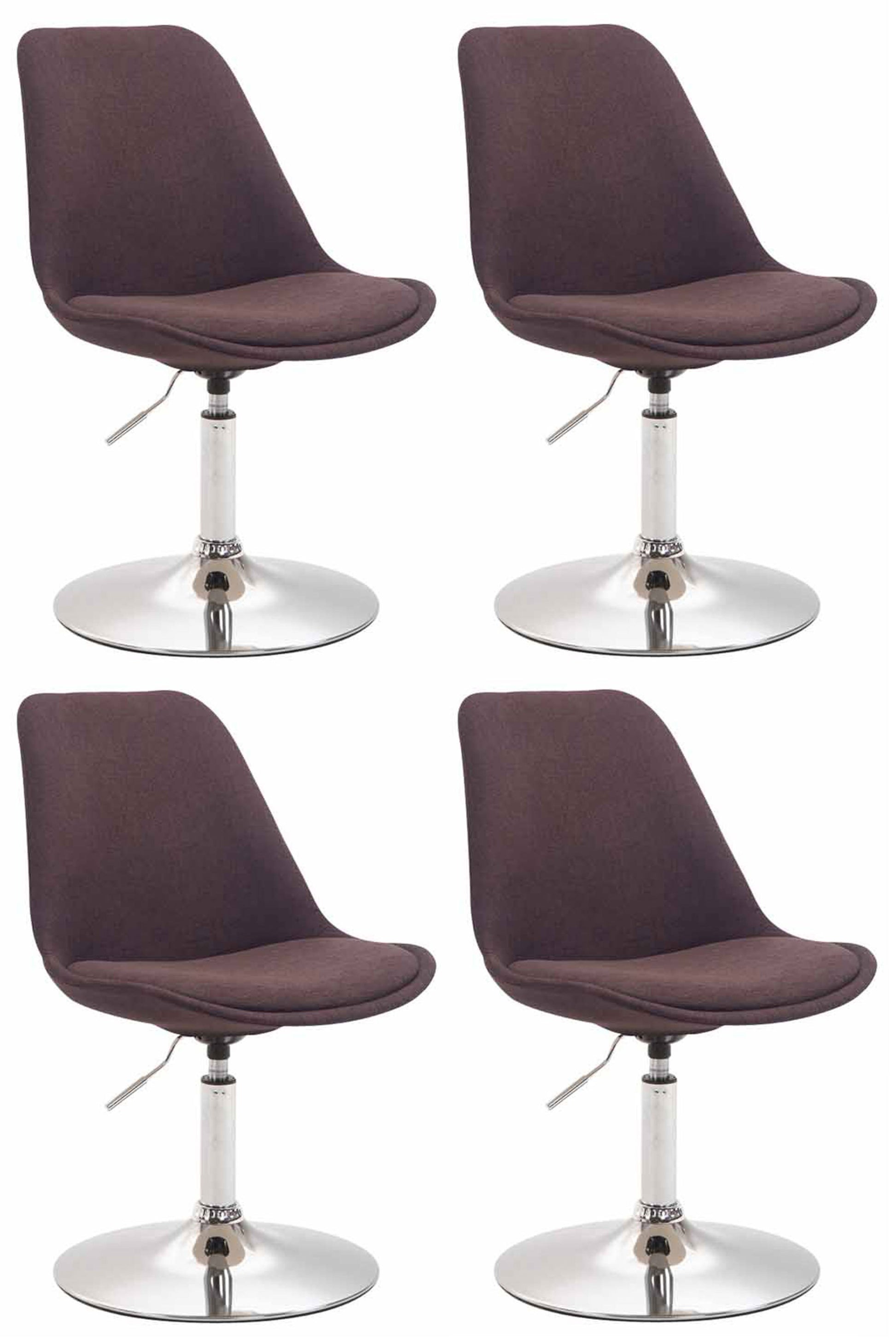 4er Set Esszimmerstühle Maverick Stoff - homemem39