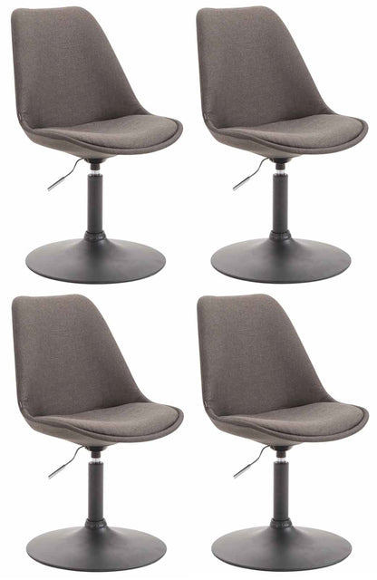 4er Set Esszimmerstühle Maverick Stoff - homemem39