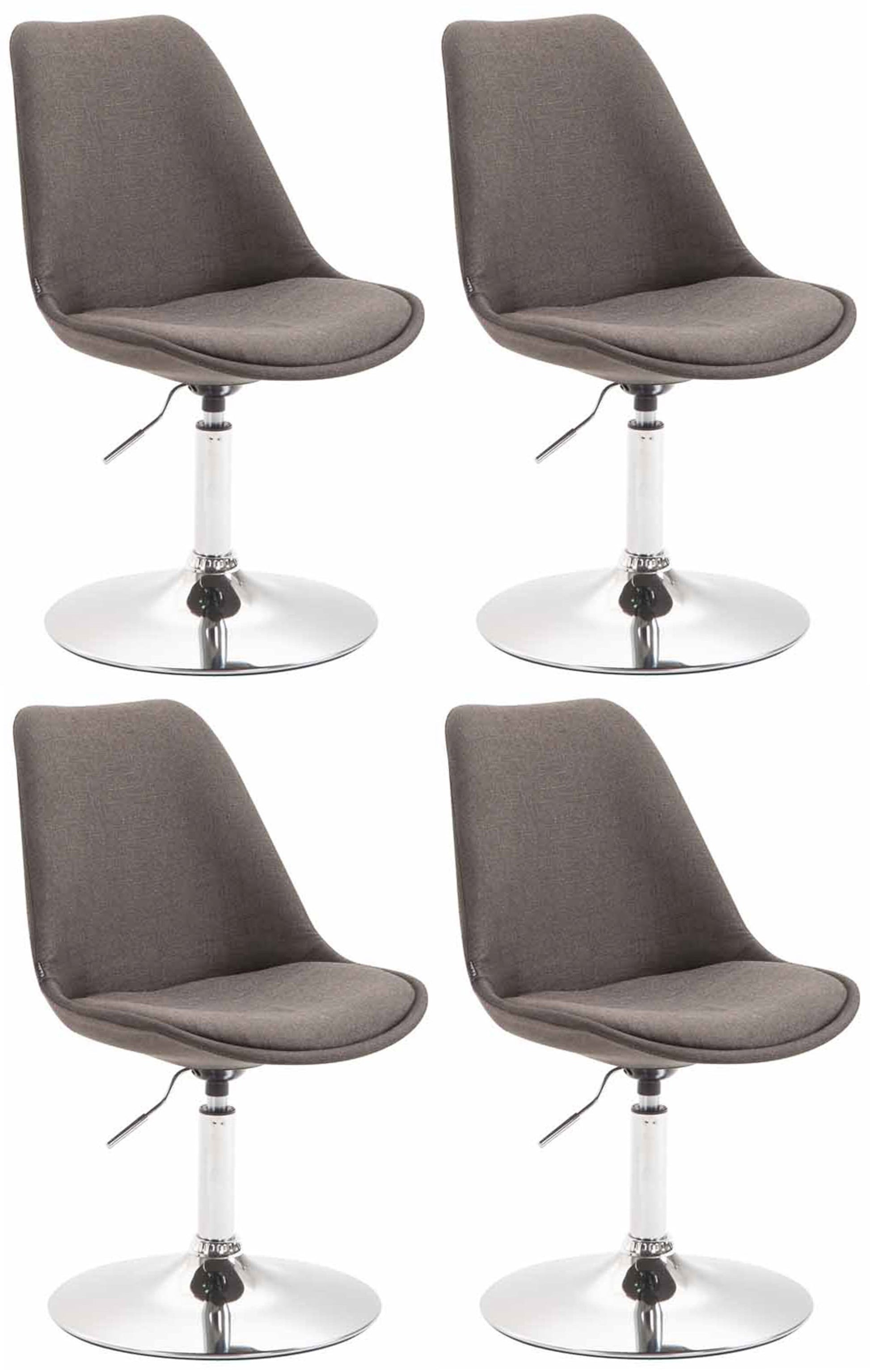 4er Set Esszimmerstühle Maverick Stoff - homemem39