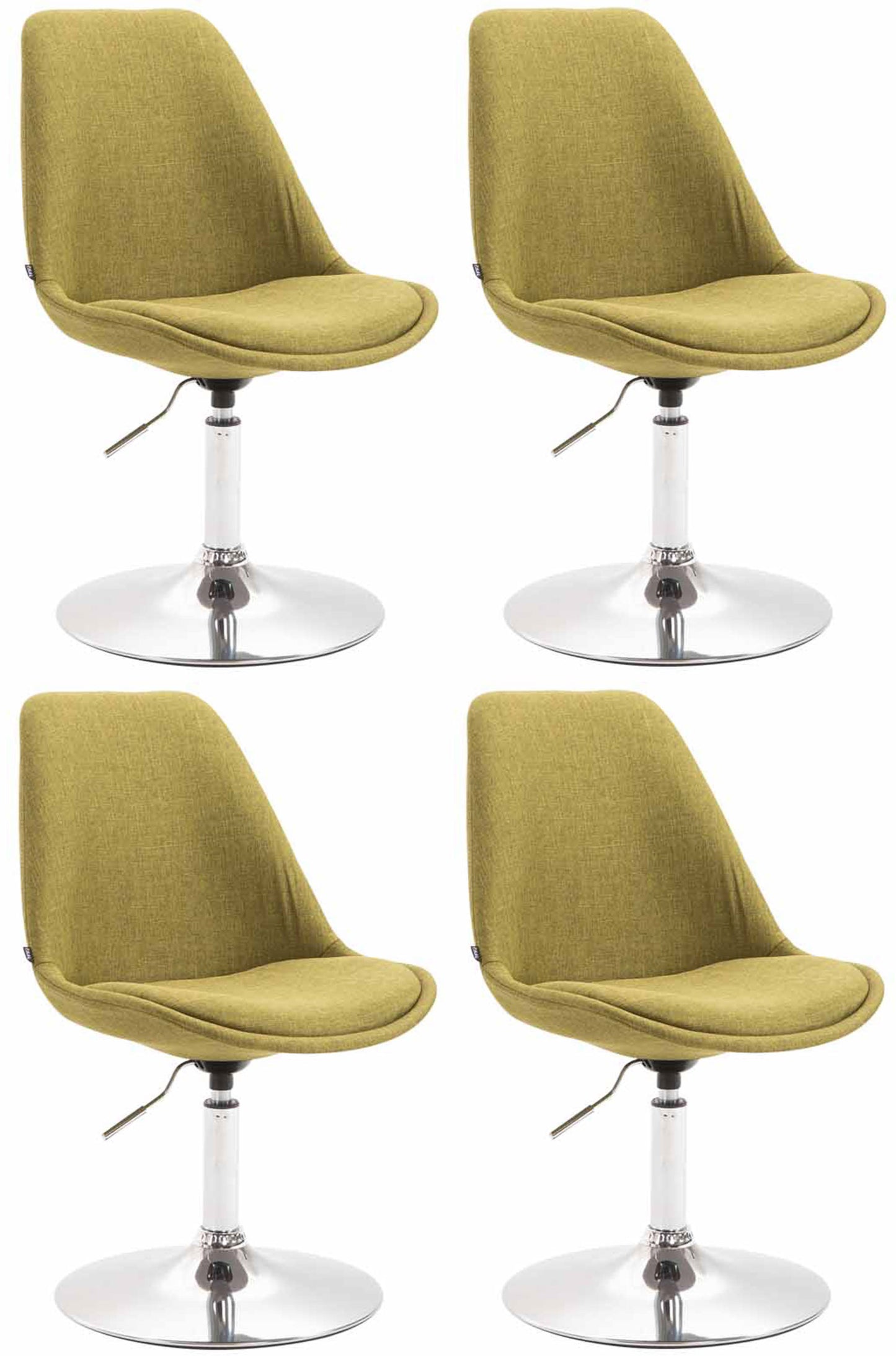 4er Set Esszimmerstühle Maverick Stoff - homemem39