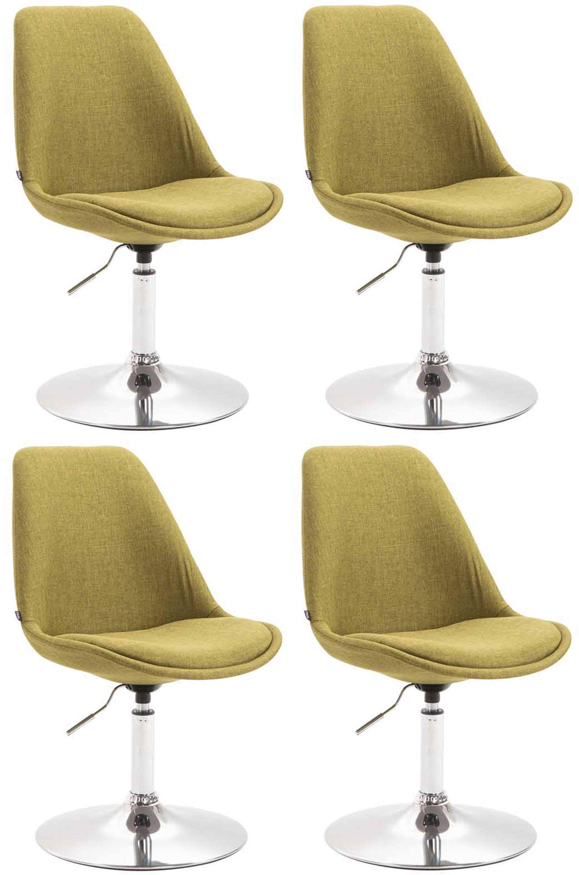 4er Set Esszimmerstühle Maverick Stoff - homemem39