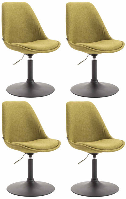 4er Set Esszimmerstühle Maverick Stoff - homemem39