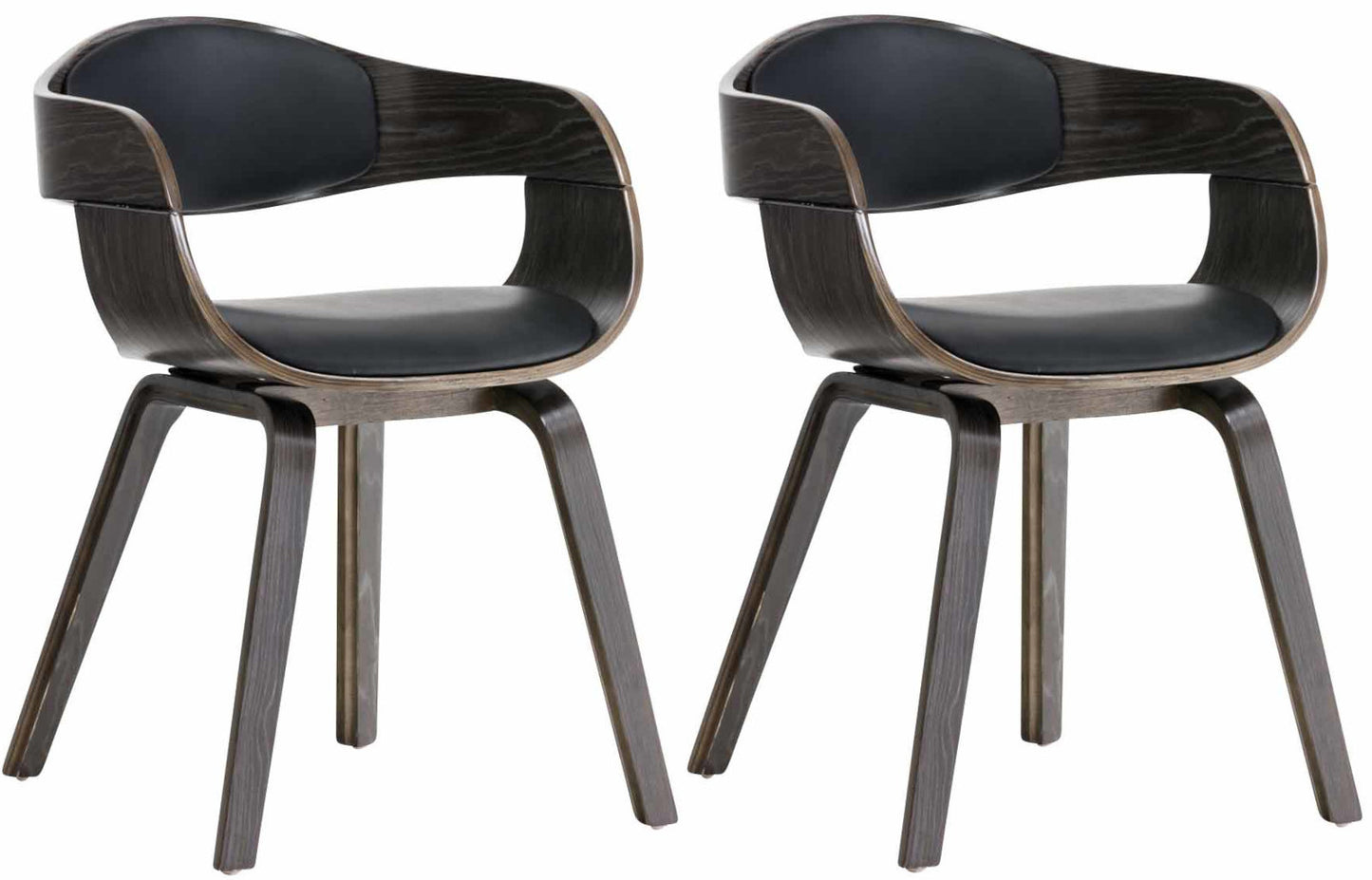 2er Set Stühle Kingston Kunstleder - homemem39