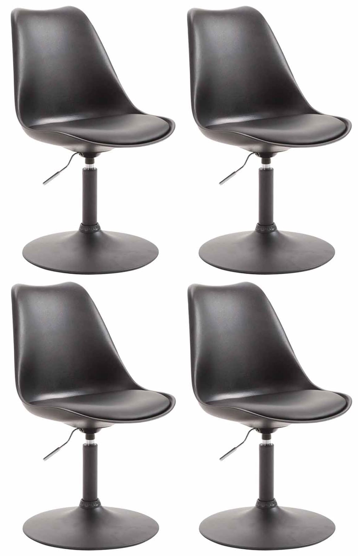 4er Set Esszimmerstühle Maverick Kunststoff | homemem39