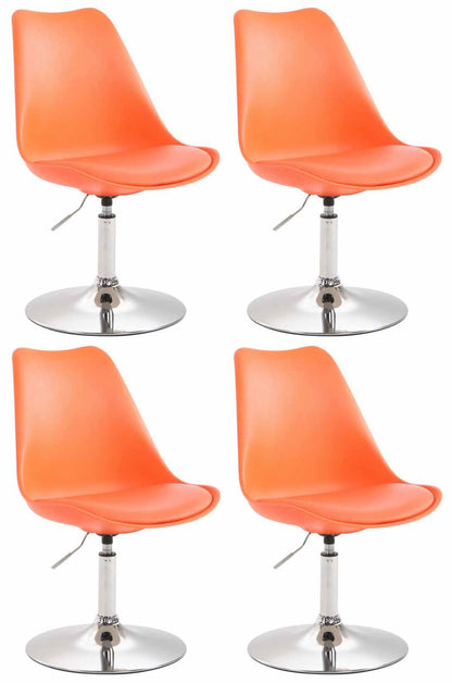 4er Set Esszimmerstühle Maverick Kunststoff - homemem39