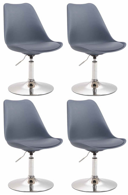 4er Set Esszimmerstühle Maverick Kunststoff - homemem39