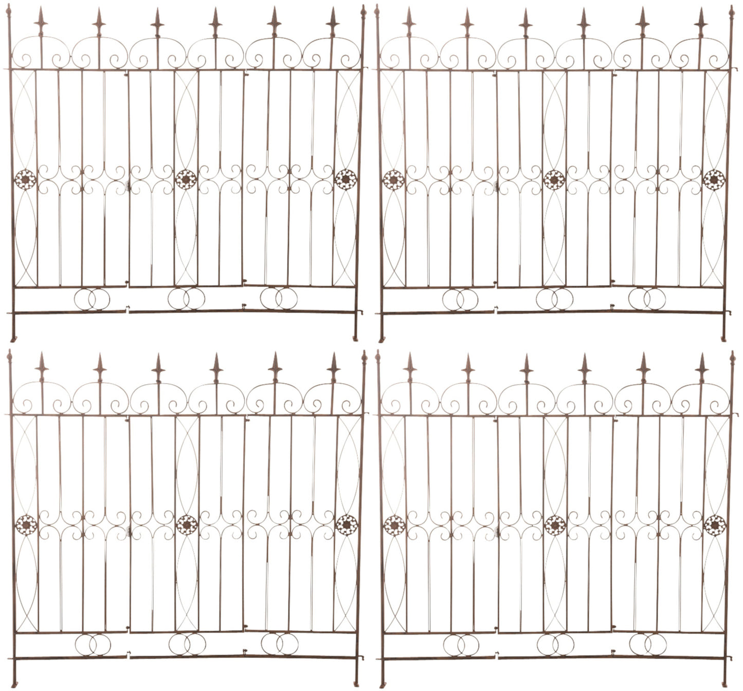4er Set Gartenzäune Mangold - homemem39