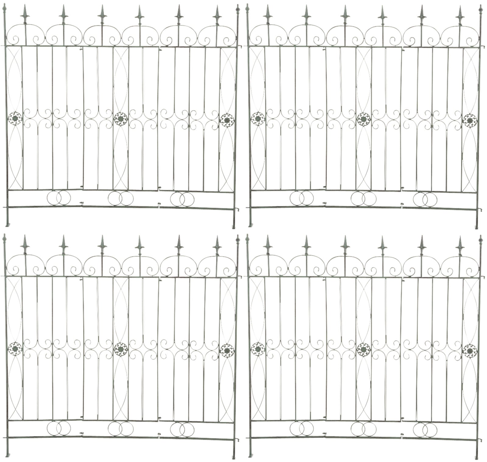 4er Set Gartenzäune Mangold - homemem39