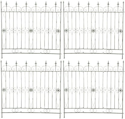 4er Set Gartenzäune Mangold - homemem39