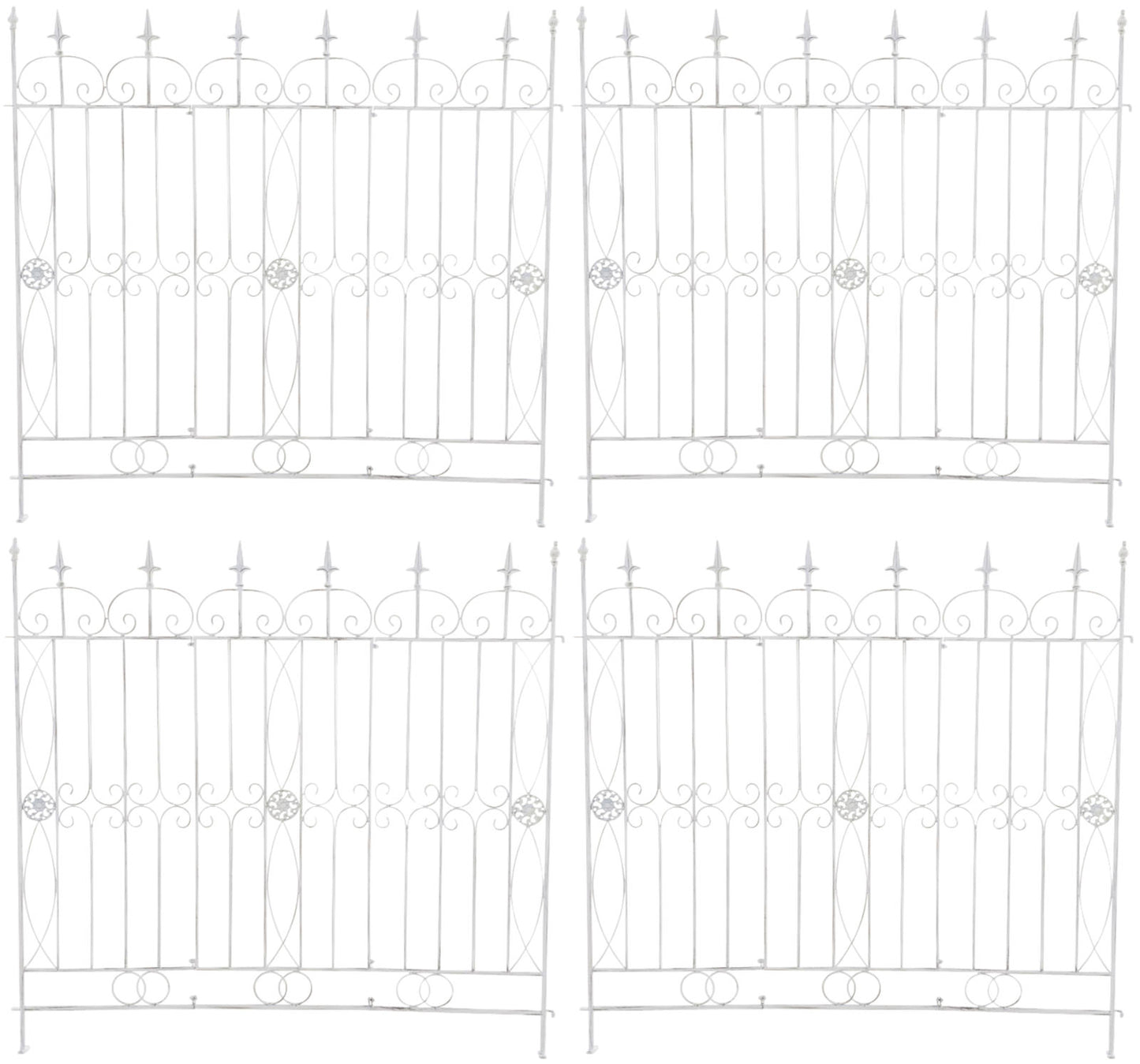 4er Set Gartenzäune Mangold - homemem39