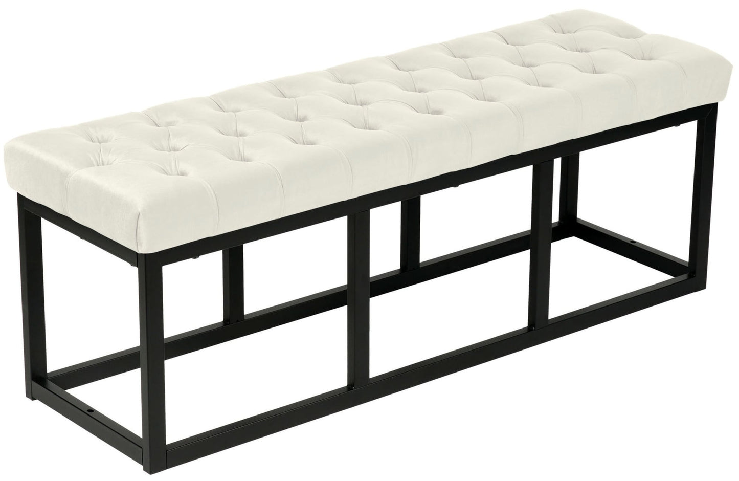 Sitzbank Polson Samt Schwarz - homemem39
