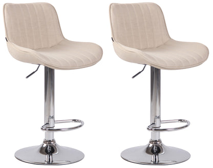 2er Set Barhocker Lentini Stoff - homemem39