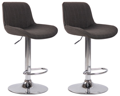 2er Set Barhocker Lentini Stoff - homemem39