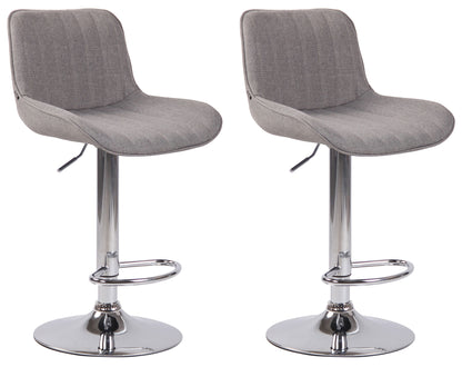 2er Set Barhocker Lentini Stoff - homemem39